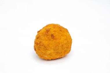 Sicilyalı Arancino ya da Arancina. Tipik bir Sicilya sokak yemeği.. 