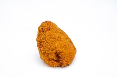 Sicilyalı Arancino ya da Arancina. Tipik bir Sicilya sokak yemeği.. 