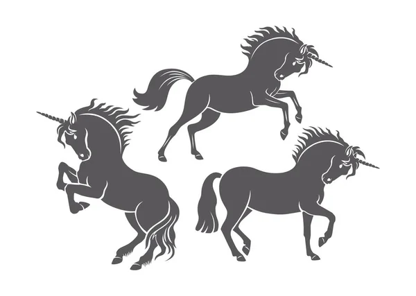 Figuren Visar Utmärkt Djur Unicorn — Stock vektor