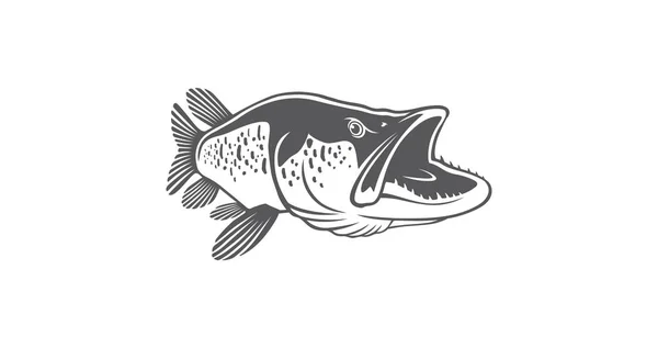 Pike Fish Image Vector Illustration — Stock Vector