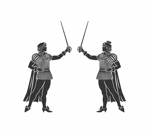 Принц Середньовіччя Векторні Ілюстрації — стоковий вектор