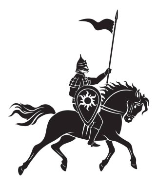 at sırtında savaşçı