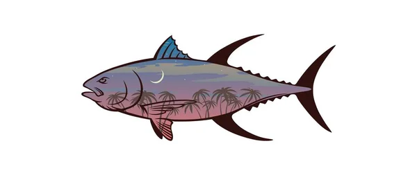 Ton balığı — Stok Vektör