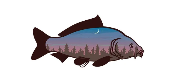 Карп-рыба — стоковый вектор