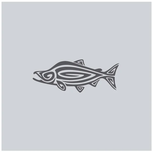 Obrázek lososová ryba — Stockový vektor