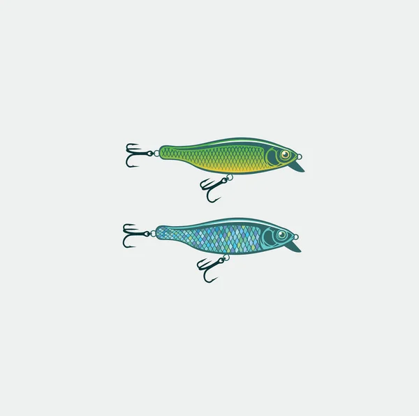 Image Baits Fishing Vector Illustration — Stock Vector