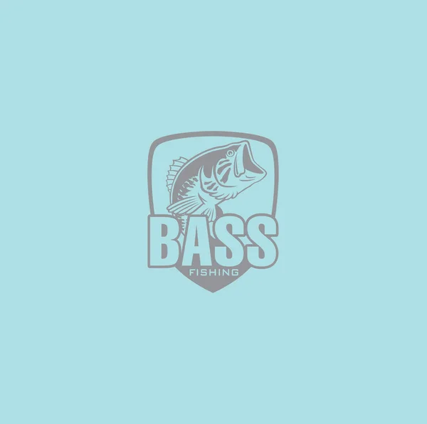 Figure Montre Une Basse Poisson — Image vectorielle