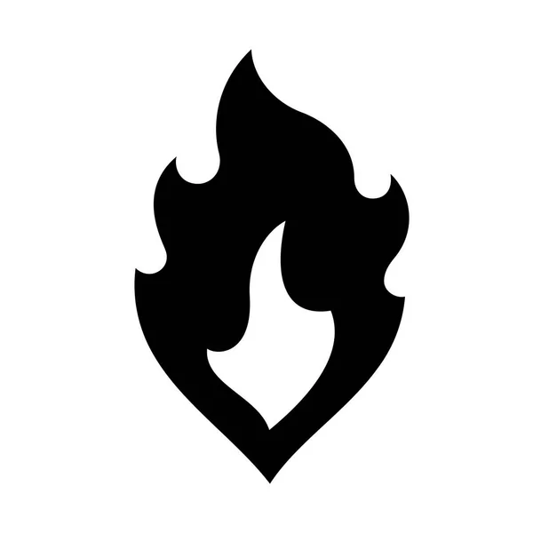 Feuerflammen, neue Icon-Vektor-Illustration — Stockvektor