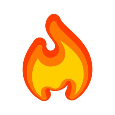 Alevler, kırmızı sarı sanat yeni kutsal kişilerin resmi yangın