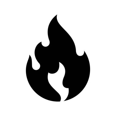 Yangın alevler, yeni siyah kutsal kişilerin resmi, vektör çizim