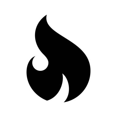 Yangın alevler, yeni siyah kutsal kişilerin resmi, vektör çizim