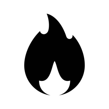 Yangın alevler, yeni siyah kutsal kişilerin resmi, vektör çizim