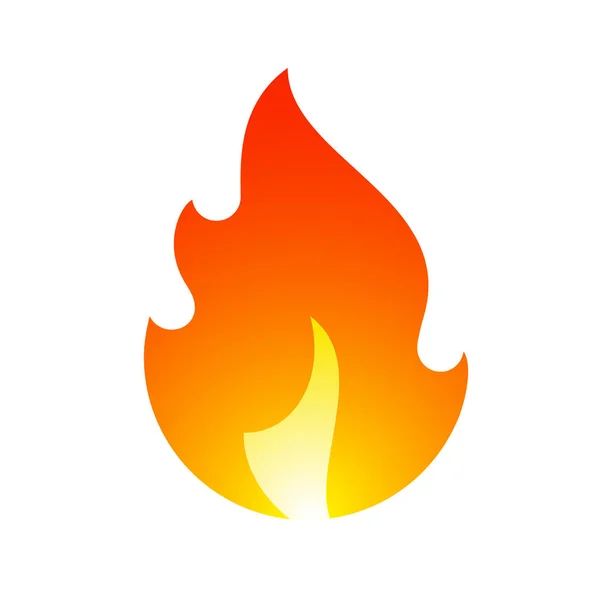 Φωτιά Φλόγες Νέο Κίτρινο Πορτοκαλί Εικονίδιο — Διανυσματικό Αρχείο