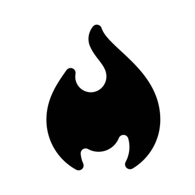 Yangın alevler, yeni siyah kutsal kişilerin resmi, vektör çizim