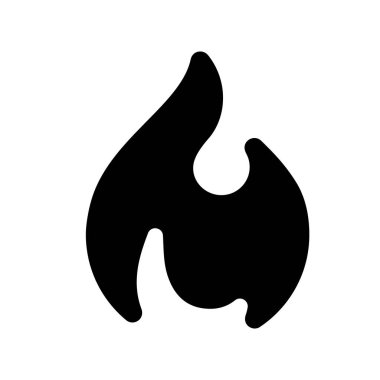 Yangın alevler, yeni siyah kutsal kişilerin resmi, vektör çizim