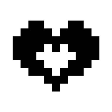 Simgesi ya da kutlama için tasarlanmış Sevgililer günü işareti seviyorum. Beyaz arka plan üzerinde düz stil izole siyah vektör simgesi.