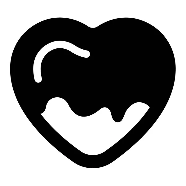 Icône Amour Signe Saint Valentin Conçu Pour Célébration Symbole Vectoriel — Image vectorielle