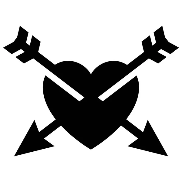Icono Amor Signo Del Día San Valentín Diseñado Para Celebración — Archivo Imágenes Vectoriales