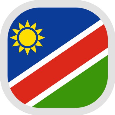 Bayrak simgesi kare şekille beyaz arka plan üzerinde