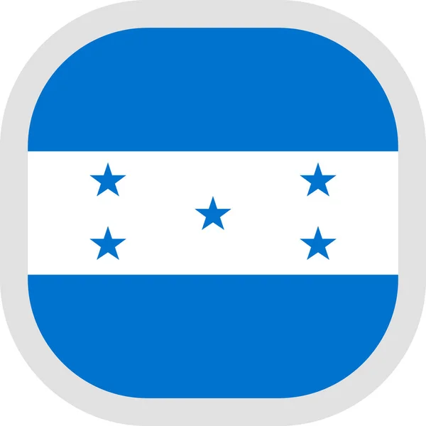 Ikonen fyrkantig form med flagga på vit bakgrund — Stock vektor