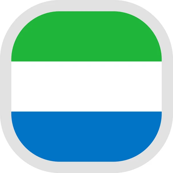 Icona di forma quadrata con Bandiera su sfondo bianco — Vettoriale Stock