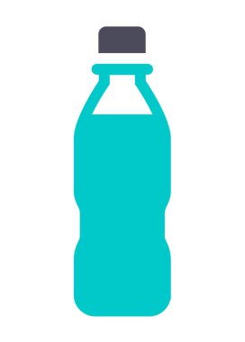 Beyaz arka planda yeni gri turkuaz simgesi