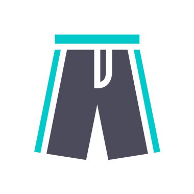 Beyaz arka planda yeni gri turkuaz simgesi