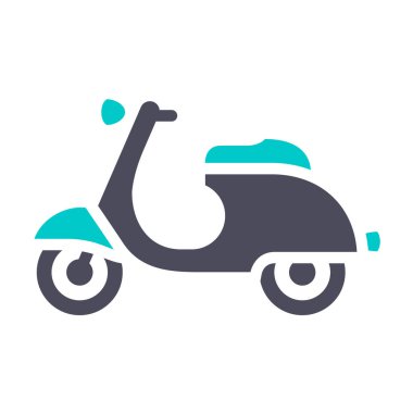 Beyaz arka planda yeni gri turkuaz simgesi