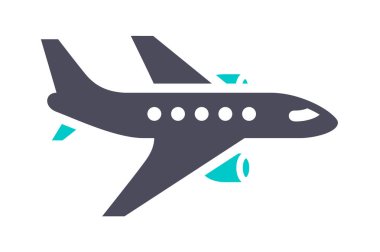 Beyaz arka planda yeni gri turkuaz simgesi