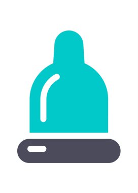 Beyaz arka planda yeni gri turkuaz simgesi