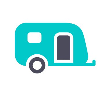 Beyaz arka planda yeni gri turkuaz simgesi