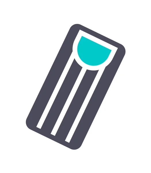 Nouvelle icône turquoise grise sur fond blanc — Image vectorielle