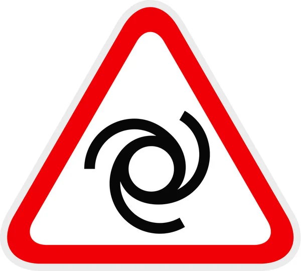 Symbole de danger rouge triangulaire, illustration vectorielle — Image vectorielle
