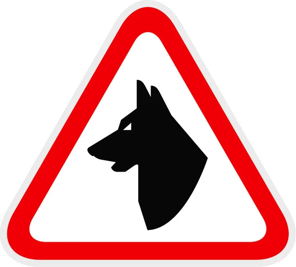 Símbolo de peligro de advertencia rojo triangular, ilustración vectorial — Archivo Imágenes Vectoriales