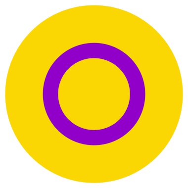 Lgbt Bayrağı, beyaz arka planda yuvarlak şekil simgesi