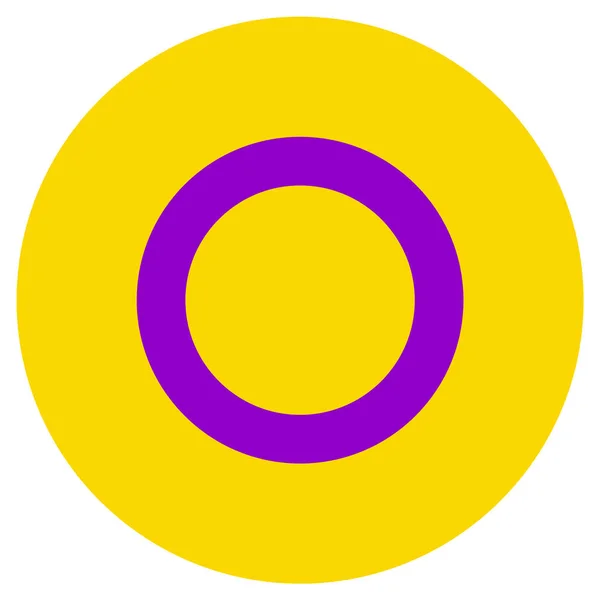 Lgbt 标志，白色背景上的圆形图标 — 图库矢量图片