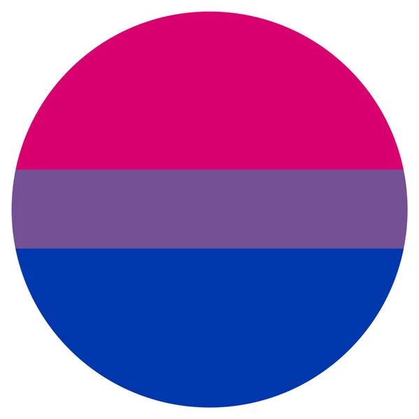 Bandera LGBT, icono de forma redonda sobre fondo blanco — Archivo Imágenes Vectoriales