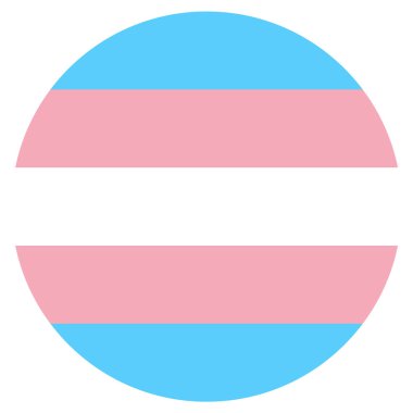 Lgbt Bayrağı, beyaz arka planda yuvarlak şekil simgesi