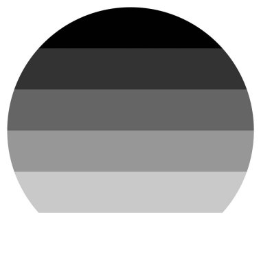 Lgbt Bayrağı, beyaz arka planda yuvarlak şekil simgesi