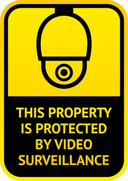 Observe el símbolo de video vigilancia, pegatina. Ilustración vectorial para impresión . — Archivo Imágenes Vectoriales