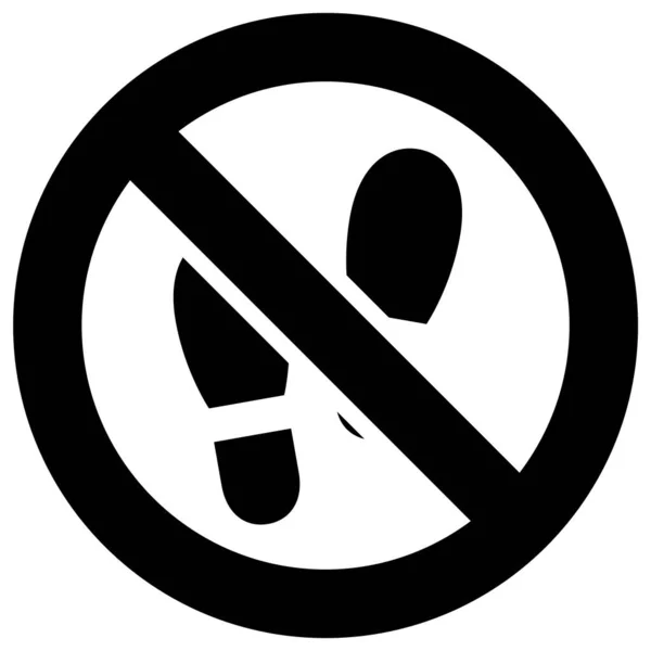 Απαγορευμένη Πινακίδα Μοντέρνο Στρογγυλό Αυτοκόλλητο — Διανυσματικό Αρχείο