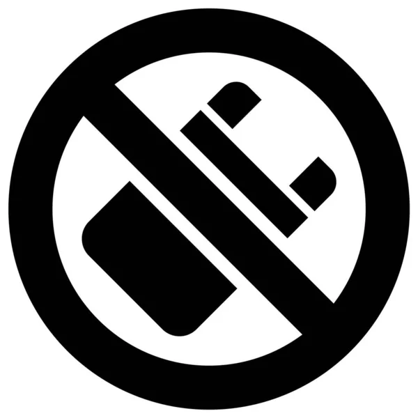 Немає Використання Пластикових Пакетів Заборонений Знак Сучасна Кругла Наклейка — стоковий вектор