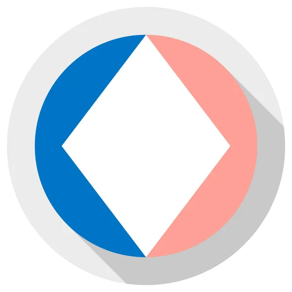 Nicht Heterosexuelle Flagge Vorgeschlagenes Design Rundes Formsymbol Auf Weißem Hintergrund — Stockvektor