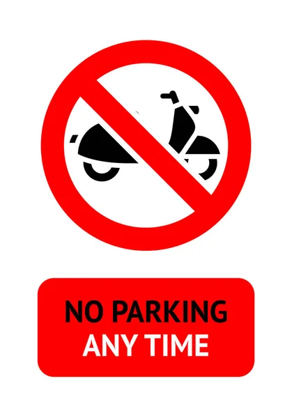 Brak Parkingu Nowoczesna Etykieta Ilustracja Wektorowa 10Eps — Wektor stockowy
