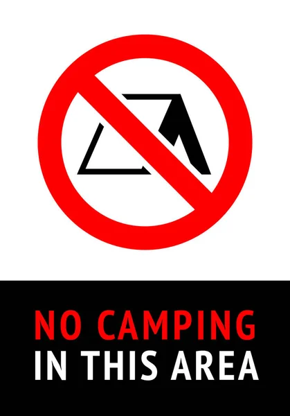 Camping Trendy Sticker Ready Print — Stock Vector