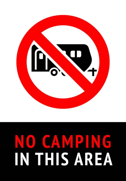 Camping Trendy Poster Ready Print — Stock Vector