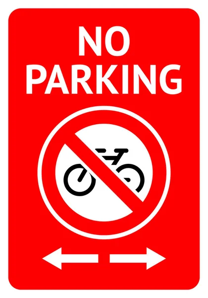 Znak Zakazu Nie Parking Nowoczesna Etykieta Gotowy Druku Wektor Ilustracja — Wektor stockowy