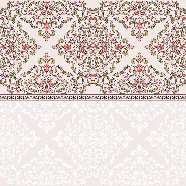 Modèle floral pour invitation ou carte de vœux — Image vectorielle