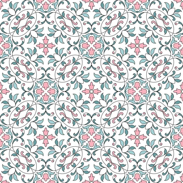 Seamless pattern with floral elements. Seamless template for your design. Stock Vector
