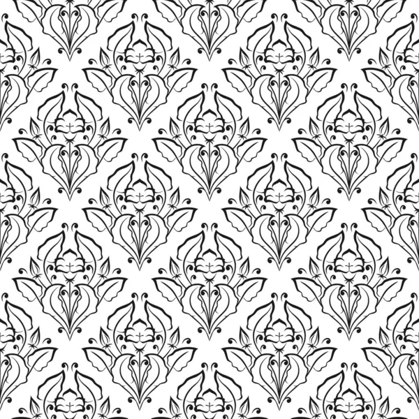 Seamless pattern with floral elements. Seamless template for your design. — Stock Vector